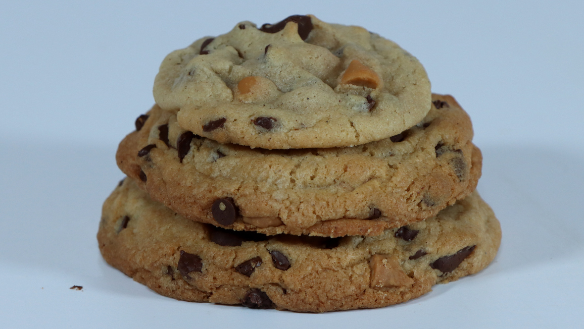 Butterscotch Chocolate Chip Cookie stack
